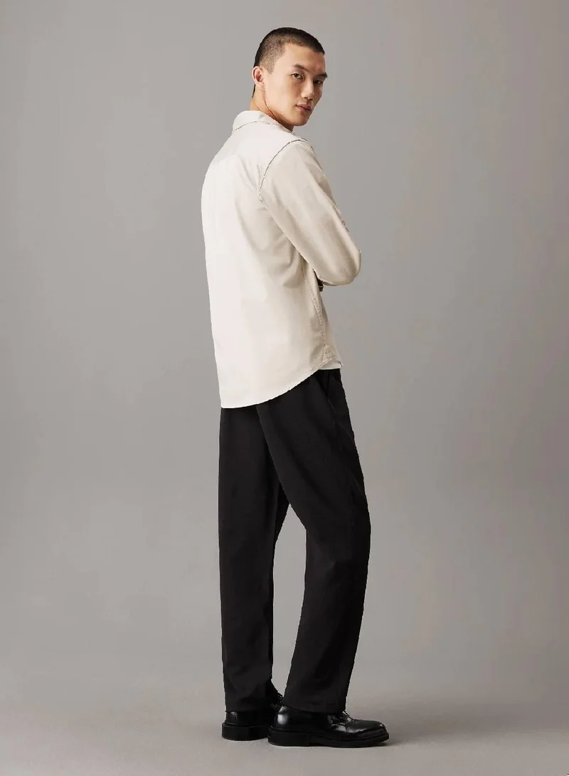 Calvin Klein Jeans Cotton Blend Twill Joggers