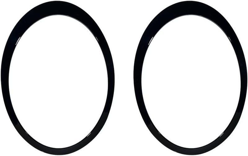 Astra Depot Left Right Headlight Trim Rings OE Replacement for 2007-2015 BMW Mini Cooper R55 R56 R57 R58 R59 (Glossy Black) - Image 1