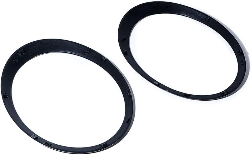 Astra Depot Left Right Headlight Trim Rings OE Replacement for 2007-2015 BMW Mini Cooper R55 R56 R57 R58 R59 (Glossy Black) - Image 2