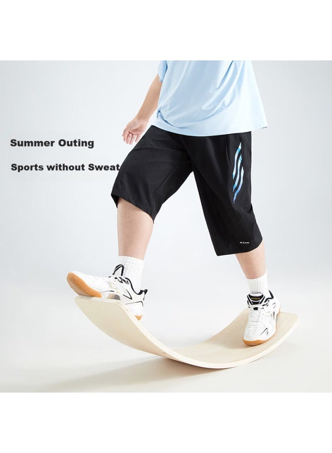 TABE Xiaozhutuoni Boys' Cropped Pants, Children's Trousers, Breathable Summer Pants For Older Kids, Plus-size Sports Pants - Image 1