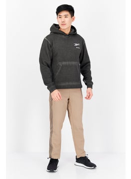 Reebok Men Sportswear Fit Long Sleeve Outdoor Sweatshirt, Washed Black  - Image 2