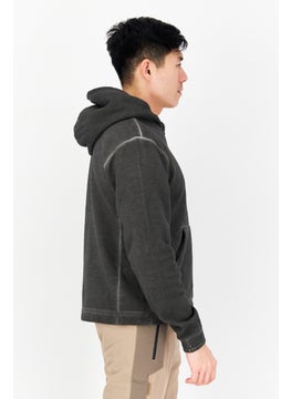 Reebok Men Sportswear Fit Long Sleeve Outdoor Sweatshirt, Washed Black  - Image 4