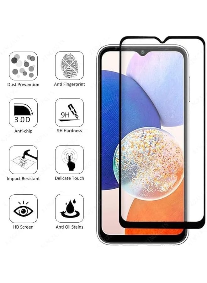 PROMASS (2+2 Pack) SPLACK Compatible with Galaxy A15 LTE, Screen Protector ＆ Camera Lens Protector, Anti Scratch 9H Hardness Protective Film Premium HD Clarity Tempered Glass Friendly - Image 5