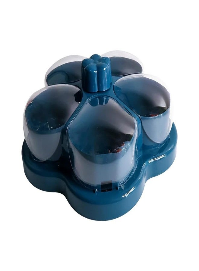 SUPERMOM Multicompartment Storage Box 1 Pc - Lotus Shape Rotating Dry Fruit & Snack Organizer Box with Compartments, Multipurpose Storage Tray for Dry Fruits, Snacks, Chocolates, Candies & Home - Image 4