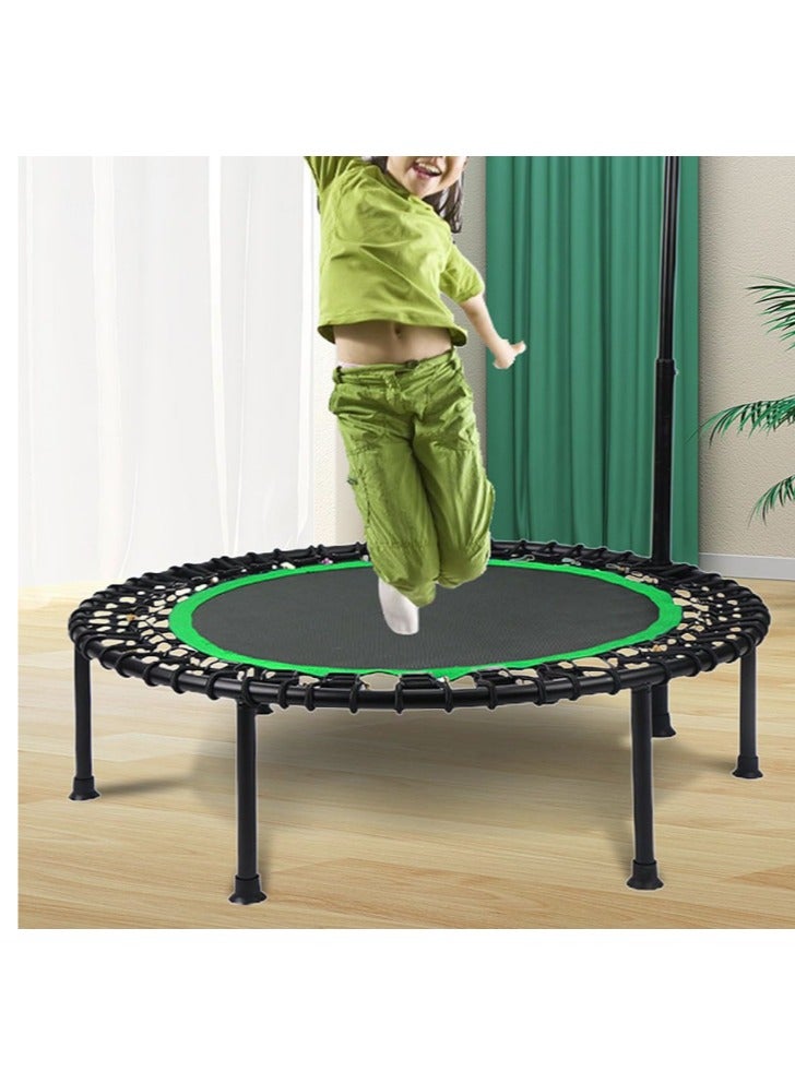 لعبة مرح  الترامبولين ، تي على شكل رغوة قابل للتعديل مقبض ، مستقرة وهادئة ترتد الرياضة ، داخلي ترتد الرياضة الترامبولين ممارسة الجسم واللياقة البدنية ، ومناسبة للكبار والأطفال - Image 2