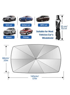 2023 Upgraded Car Windshield Sun Shade Umbrella - Foldable Car Umbrella Sunshade UV Block Automotive Car Front Window of Heat Insulation Protection for Auto Sedans Pickups SUVs - pzsku/Z9AC49FF29230FAF3BA30Z/45/_/1686583451/19321fc9-9a48-477c-862b-a8b58cf429ad