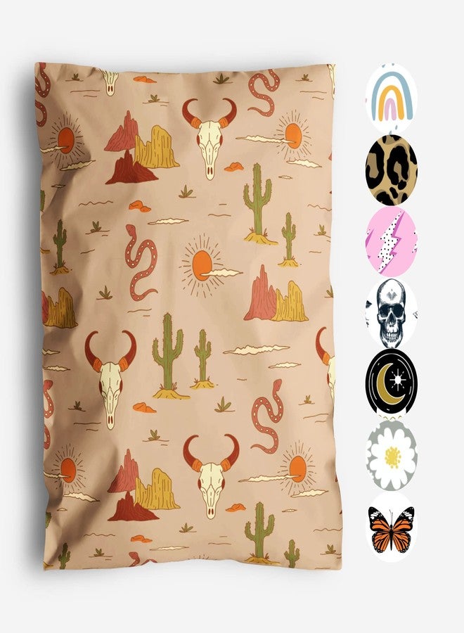Package Mint Shipping Bags Poly Mailers 10x13 - 100 Waterproof, Tear-Resistant Poly Bags for Shipping - Cute Packaging for Small Business - Lightweight Shipping Envelopes by Package Mint [Western Desert] - Image 1