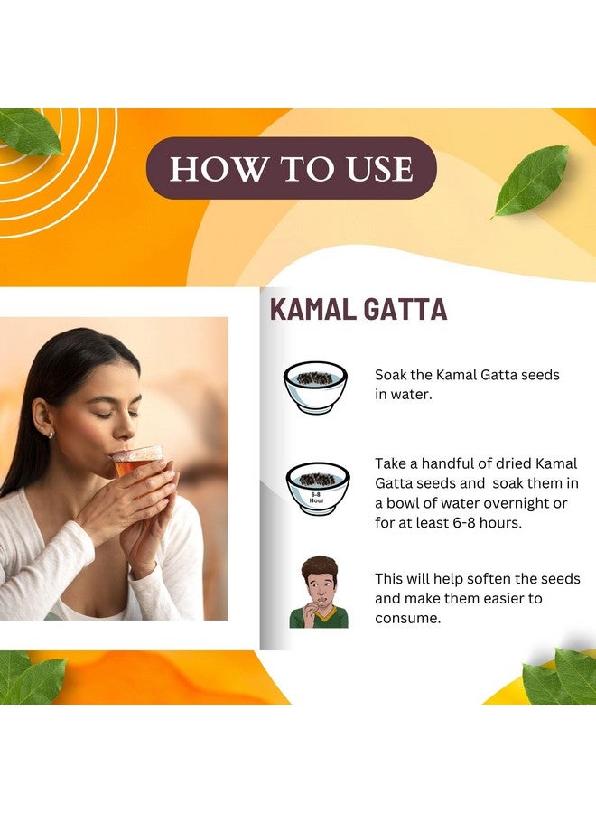 BIRJU MAHAVIR Brijbooti Kamal Gatta -(100 Gm) | Nelumbo Nucifera Gaertn - Lotus Seeds Kamal Gatta For Puja & Havan Kamalgatta Kamal Kakdi  - Image 4