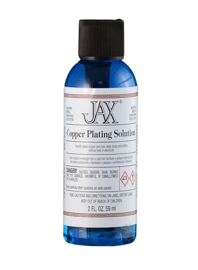 Jax محلول طلاء النحاس JAX - محلول إنهاء المعادن - تشطيب عتيق بدون حرارة أو كهرباء - 2 أونصة - Image 1