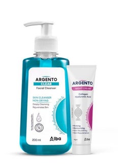Argento facial cleanser 200 ml + night cream 60 gm