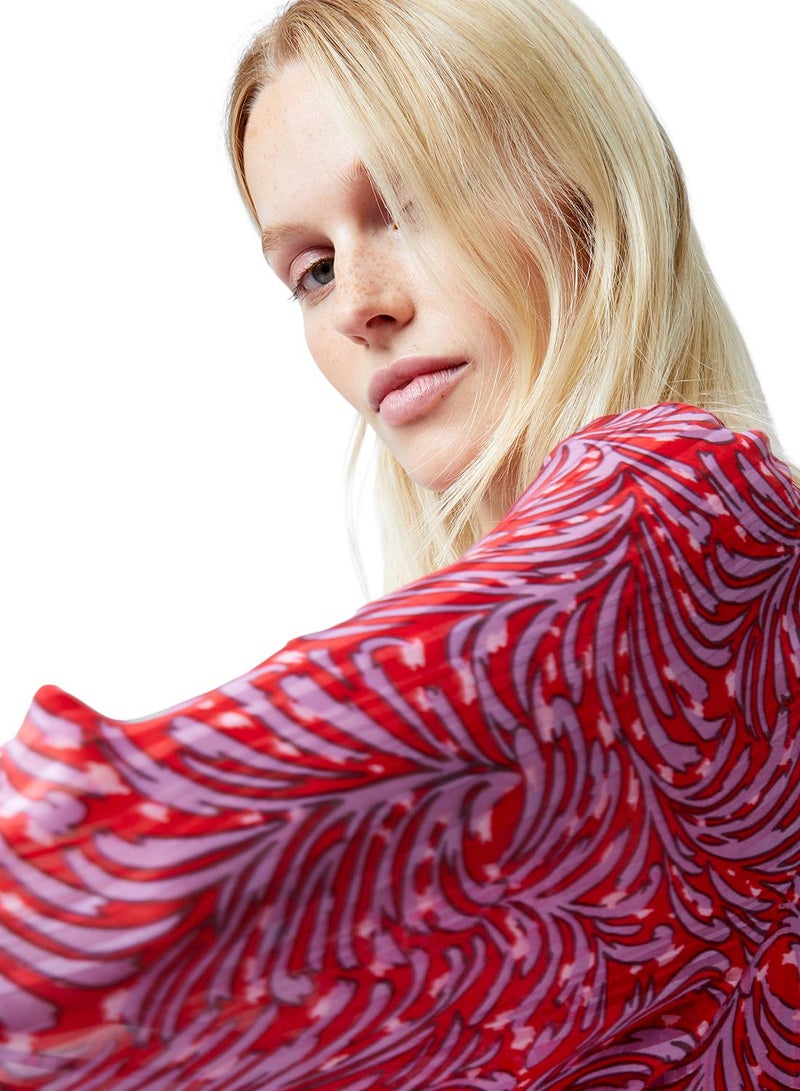 French Connection Amy Callista Printed Long Sleeve Midi Dress - Image 5