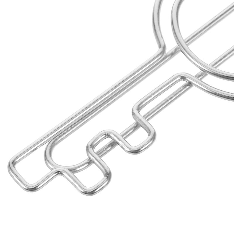 Silver Key Shaped Metal Paper Clips 20Pcs for Office School Documents Notes Bookmarks - Image 4