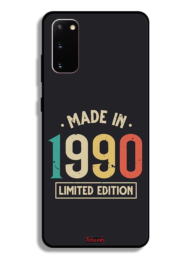 Tolwak Samsung Galaxy S20 Protective Case Cover Made In 1990 Limited Edition - Image 2