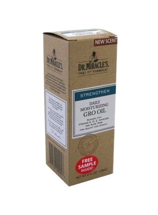 Dr. Miracle's 3-Piece Strengthen Daily Moisturizing Gro Oil 120ml