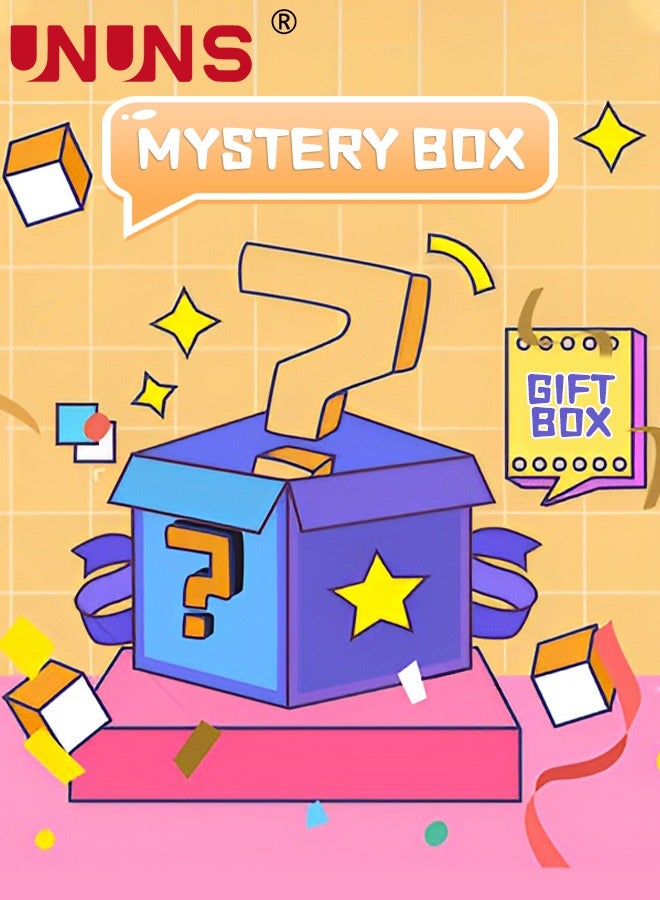 UNUNS Mystery Box,Mysterious Surprise Box For Desktop Vacuum Cleaner,Gift Blind Box For Computer Keyboard Cleaning Brush Set,Unknown Random Gift - Image 1