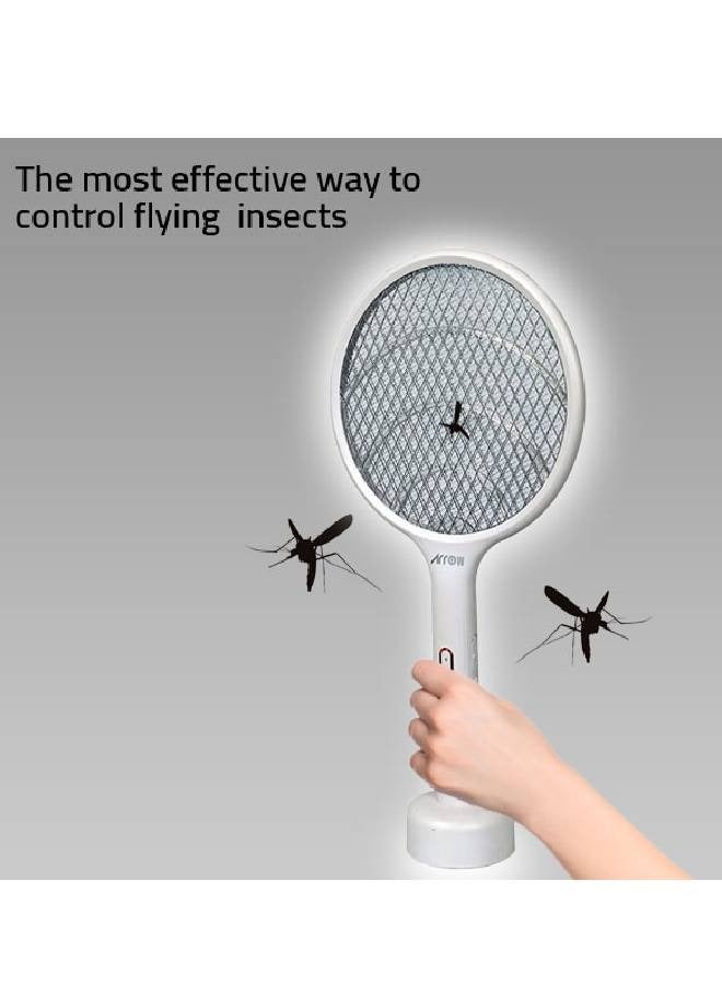 Arrow Electric Mosquito Racket - with Hand-Held Electric Ground Charge - White - RO-P101SW - Image 5