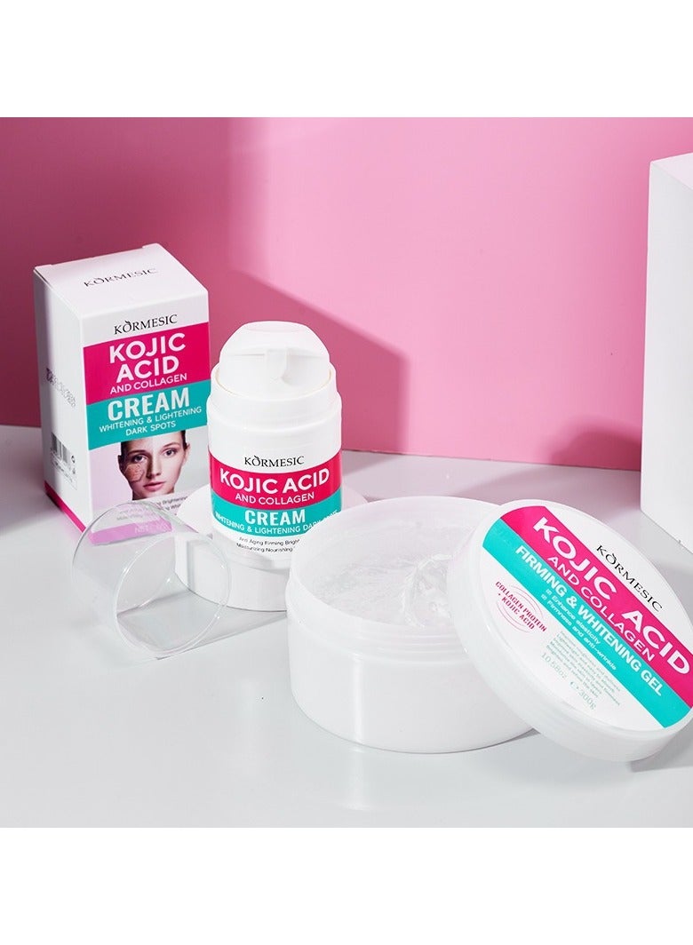 Kormesic Kojic Acid Collagen Face Cream 50g | Moisturizing Repair, Even Skin Tone - Image 2