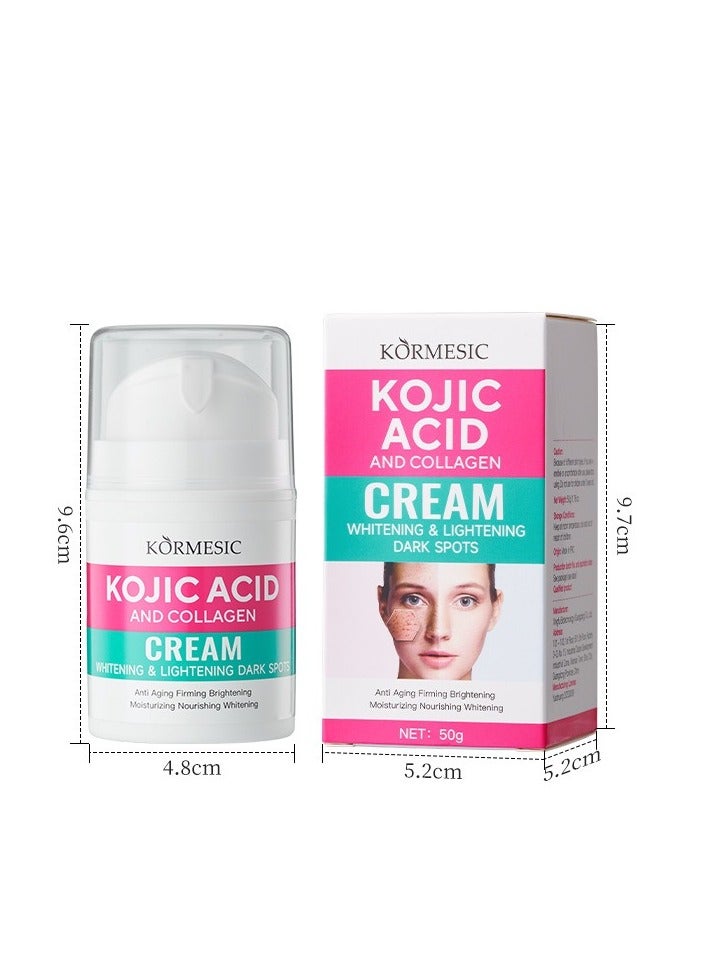 Kormesic Kojic Acid Collagen Face Cream 50g | Moisturizing Repair, Even Skin Tone - Image 1