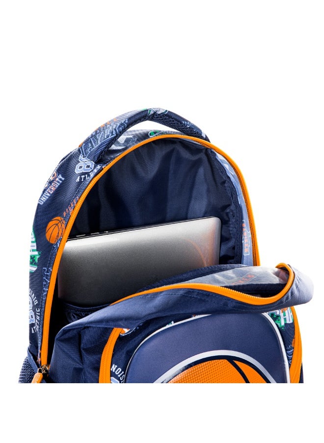 Eazy Kids Eazy Kids 18" Set of 4 Backpack w/ Water Bottle, Lunch Bag and Pencil Case - Basket Ball  - Image 5