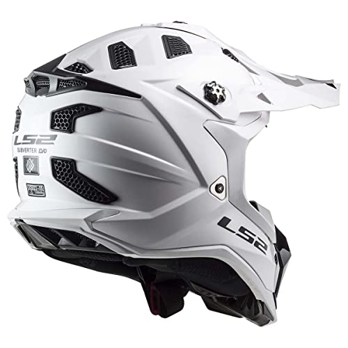 LS2 Helmets MX-Off Road Subverter Evo Helmet (Gloss White - Large) - Image 3
