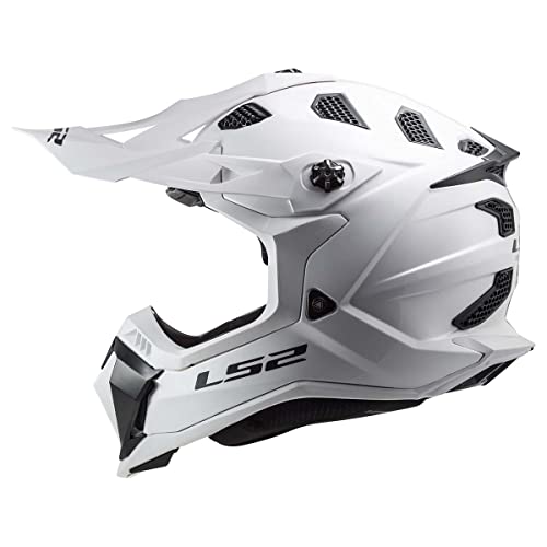 LS2 Helmets MX-Off Road Subverter Evo Helmet (Gloss White - Large) - Image 2