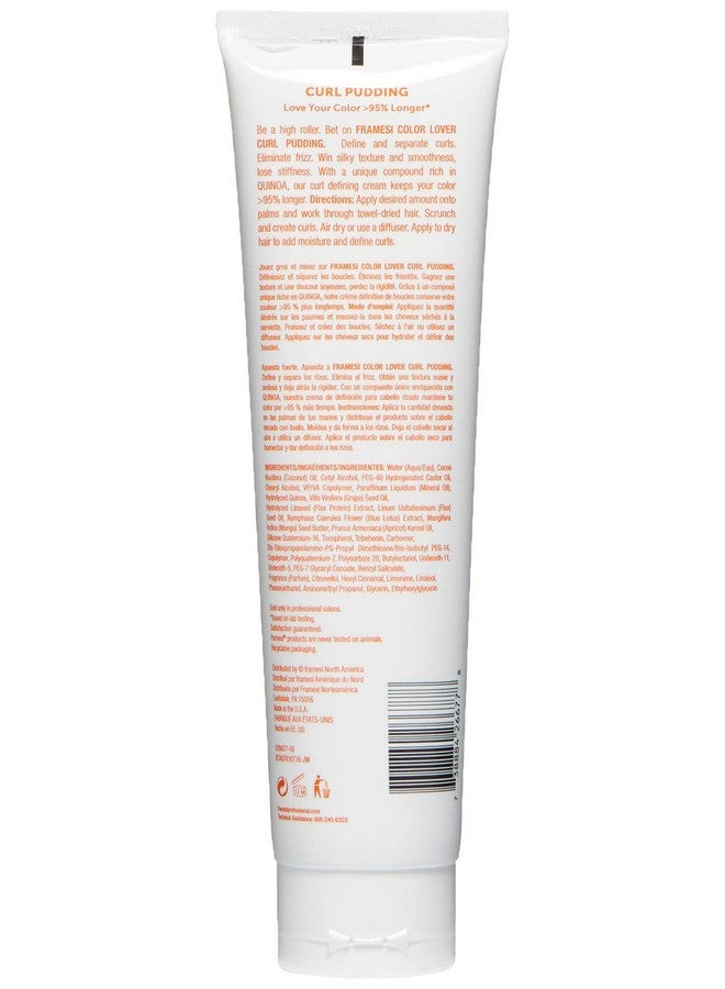 framesi Color Lover Curl Pudding Styling Cream 6 Fl Oz Color Treated Hair Curl Defining Cream - Image 3