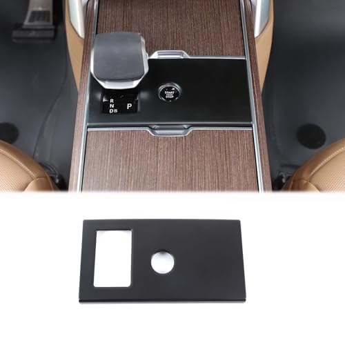Heutamo Central Control Gear Shift Panel Trim Cover Compatible with Land Rover Range Rover Vogue 2024 2025 2026 Accessories Gear Shift Control AntiScratch Panel Decorative Cover Matt Black - Image 1