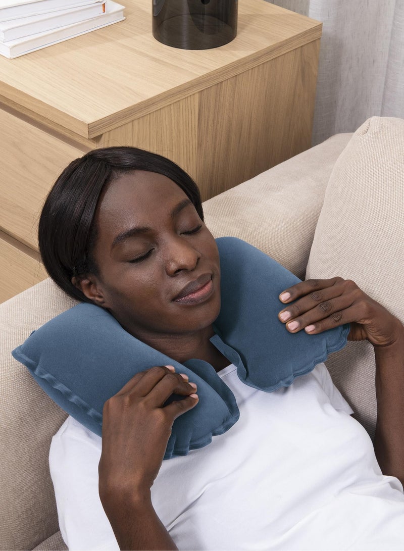 Bestway 37cm x 24cm x 10cm Flocked Air Neck Rest#67006 - Image 3