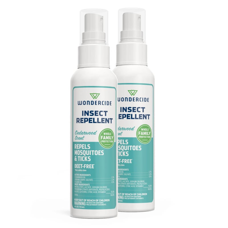 Wondercide Mosquito Tick and Insect Repellent with Natural Essential Oils DEETFree Bug Spray and Killer Safe for Family Cedarwood 2Pack of 4 oz Bottle - Image 2