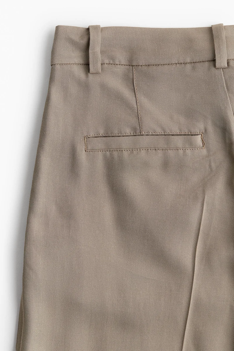 H&M Tailored Turn-Up Trousers