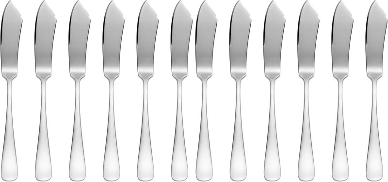 SFB04M06BK Skandia Stark 6 Piece Butter Knife Set (Pack of 2)