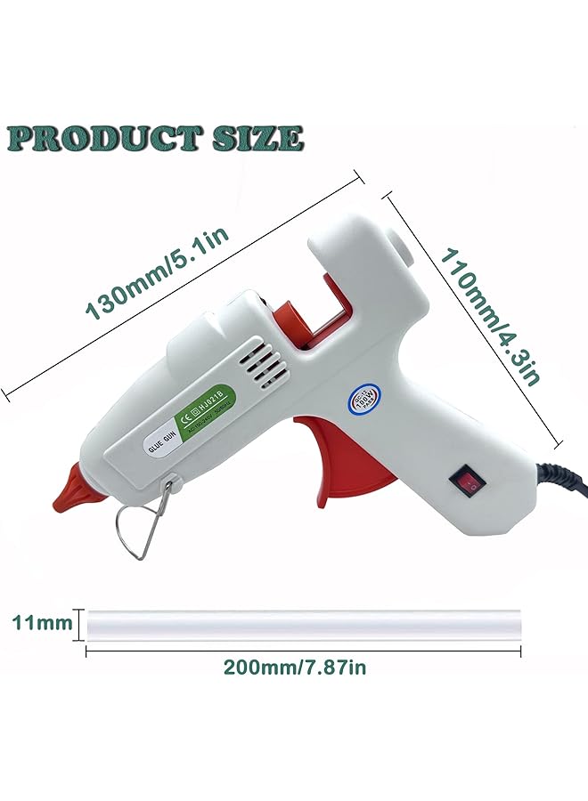 erorex 100W Hot Glue Gun With 20Pcs 200 X 11Mm Glue Sticks For Art Diy Small Craft Projects And Daily Home Quick Repair  - Image 3