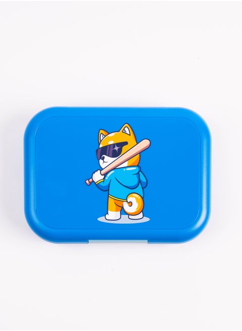 ABS Bento Lunch Box, Microwave Safe, Dishwasher Safe, Removable Food Tray, BPA Free, Silicone Seal, Leak Resistant, Odour Free, 22x15.5x5cm, 765mL, 3 Years+ - Blue