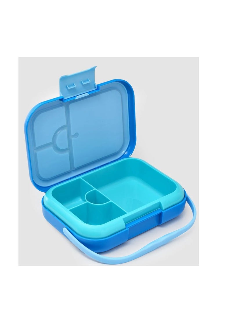 ABS Bento Lunch Box, Microwave Safe, Dishwasher Safe, Removable Food Tray, BPA Free, Silicone Seal, Leak Resistant, Odour Free, 22x15.5x5cm, 765mL, 3 Years+ - Blue