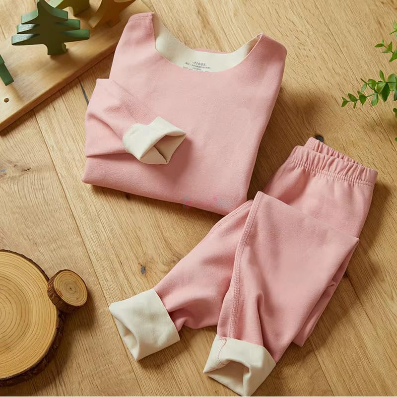 Butterthief Unisex Baby Boys & Girls Underwear Garment Set | Seamless Warmer Thermal for Kids,Toddlers Teenagers| Super Soft & Warm Inner Wear Set (8-10 Years) Pink - Image 5