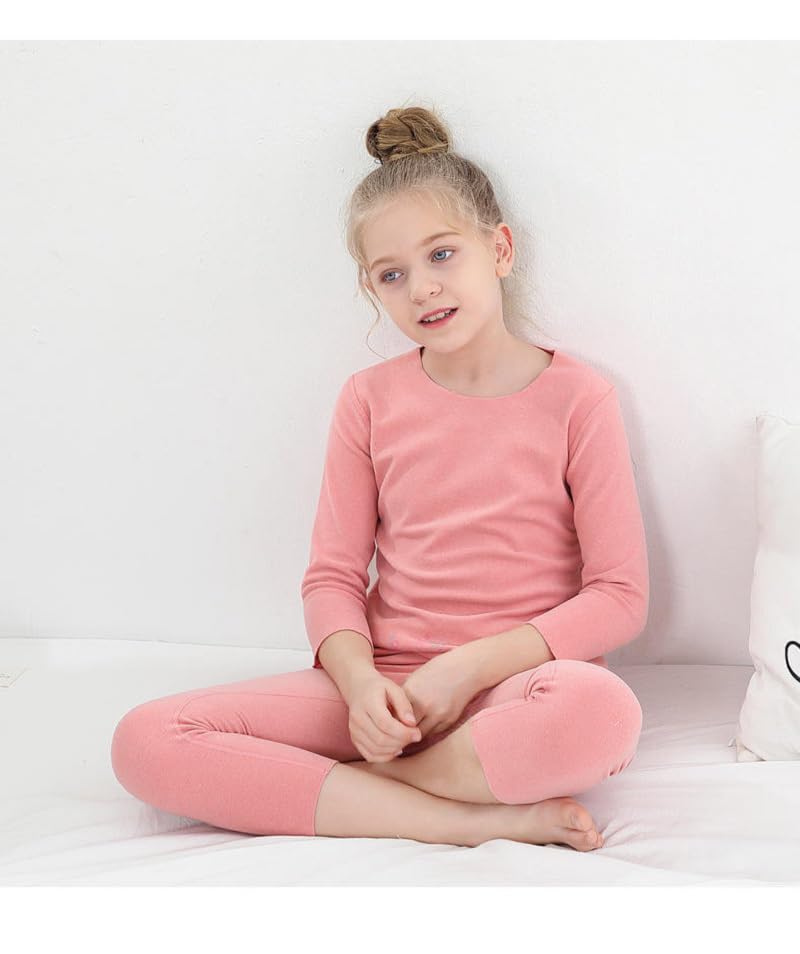 Butterthief Unisex Baby Boys & Girls Underwear Garment Set | Seamless Warmer Thermal for Kids,Toddlers Teenagers| Super Soft & Warm Inner Wear Set (8-10 Years) Pink - Image 2
