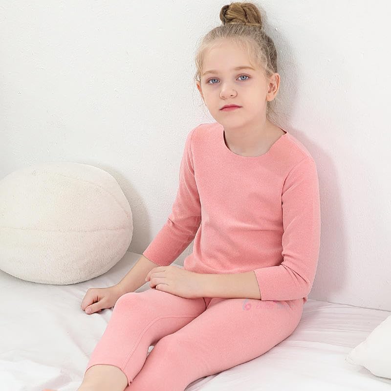 Butterthief Unisex Baby Boys & Girls Underwear Garment Set | Seamless Warmer Thermal for Kids,Toddlers Teenagers| Super Soft & Warm Inner Wear Set (8-10 Years) Pink - Image 3