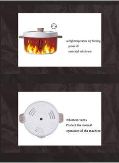 Ceool 1.5L Mini Multifunction Electric Cooker Skillet Portable 600W Cooking Pot Non-stick Multicooker Electric Cooking Hot Pot Machine for Home Office Outdoor (White 3Pin Au/Cn Plug)  - Image 5