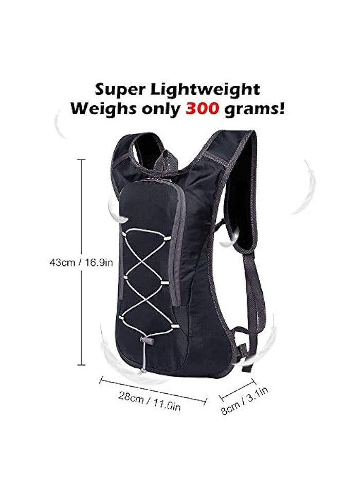 Green Tiger Hydration Backpack With 2L Water Bladder | Water Backpack For Hiking, Running, Camping, Skiing, Cycling | Thermal Insulated Tactical Backpack Rucksack | Hydration Bladder For Women, Men, Kids - Image 2