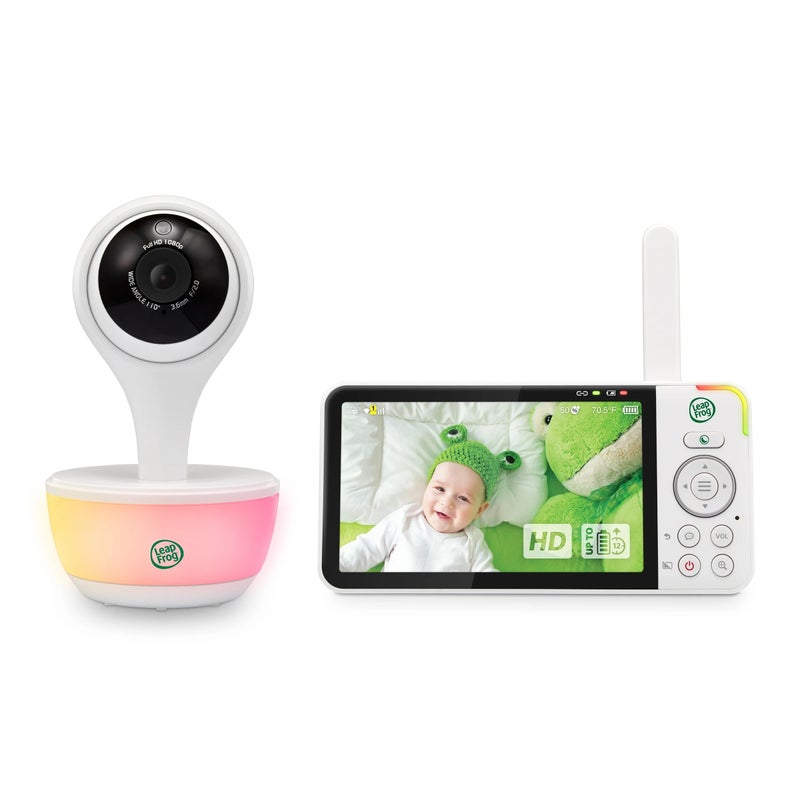LeapFrog LF815HD Smart Video Baby Monitor – 5" HD Parent Viewer with Remote App Access, Color Night Vision, Temperature & Humidity Sensor, Soothing Sounds & Night Light - Image 1