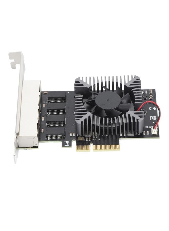 Thoraya - 4 Port 2.5Gbps PCIe Network Card RTL8125B Flexible Adaptation Gigabit PCIe Ethernet Network Card for Linux for Windows - Image 1