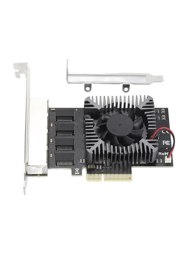 Thoraya - 4 Port 2.5Gbps PCIe Network Card RTL8125B Flexible Adaptation Gigabit PCIe Ethernet Network Card for Linux for Windows - Image 1