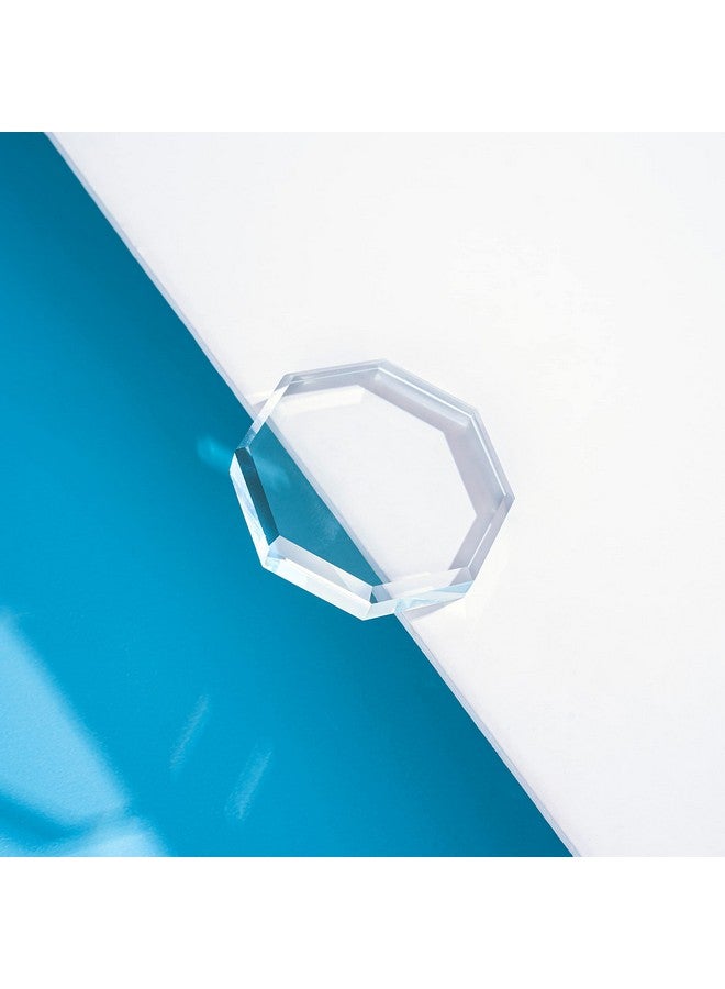 إكزيستنج بيوتي رمش تمديد الغراء البليت كريستال حامل وسادة واضحة للعين لاش لاصق المثمن على شكل تطعيم البليت الشفاف ملحقات رموش العين علبة واضحة للغراء وعرض الرموش - Image 3