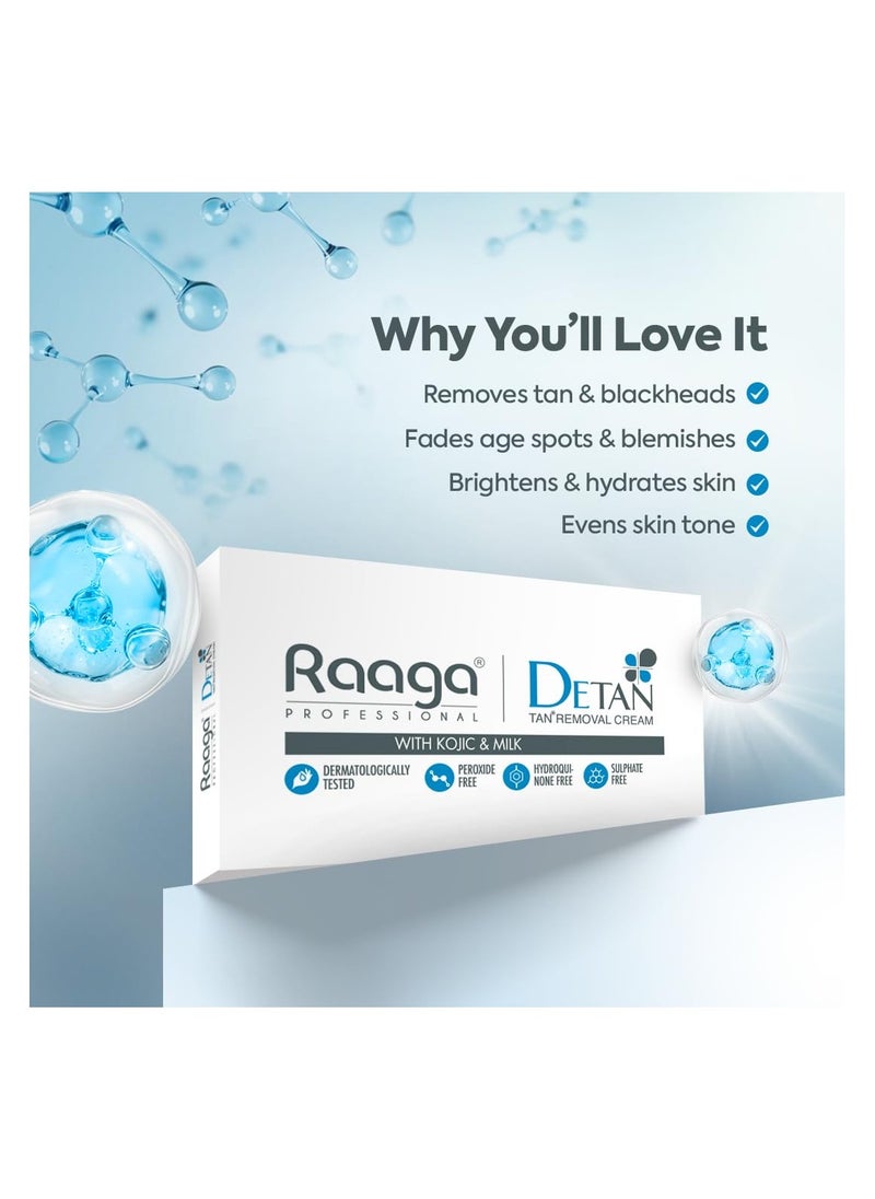 RAAGA PROFESSIONAL - Raaga Professional DeTan Tan Removal Cream 12g Pack Of 6 - Image 1