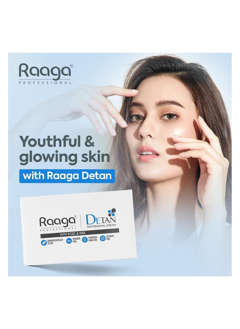 RAAGA PROFESSIONAL - Raaga Professional DeTan Tan Removal Cream 12g Pack Of 6 - Image 1