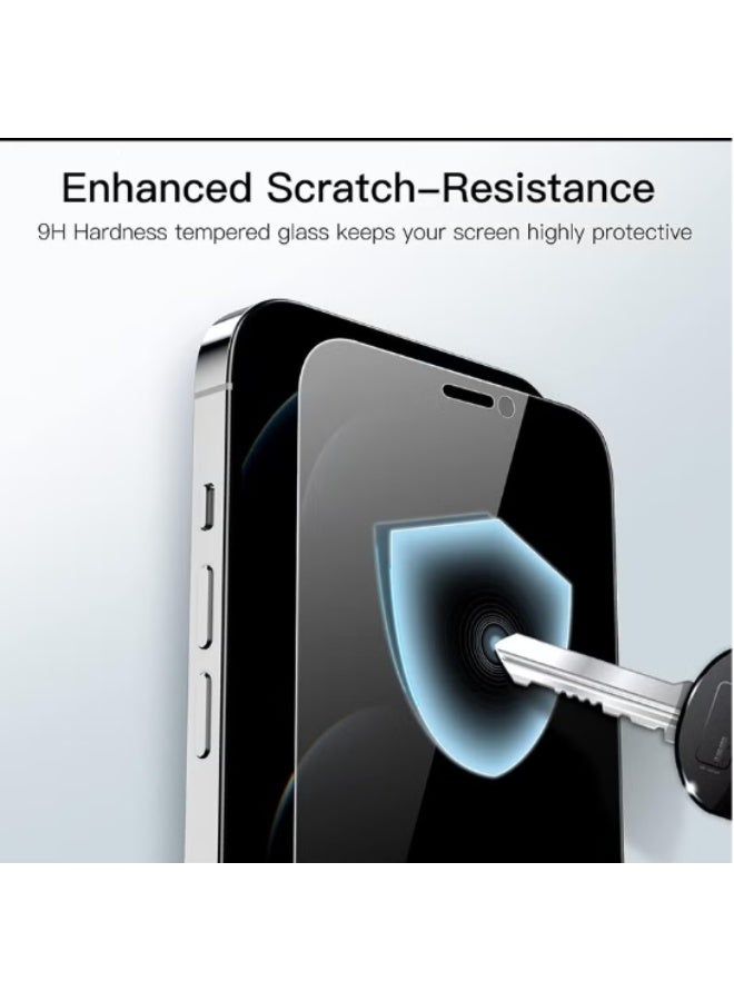 2-Pack for iPhone 17 Privacy Screen Protector, 9H Hardness, 28° Blocks Views, Anti-spy Tempered-Glass [100% Privacy Protection] Support Face ID, Case Friendly, Scratch Resistant and Easy Installation - Image 2