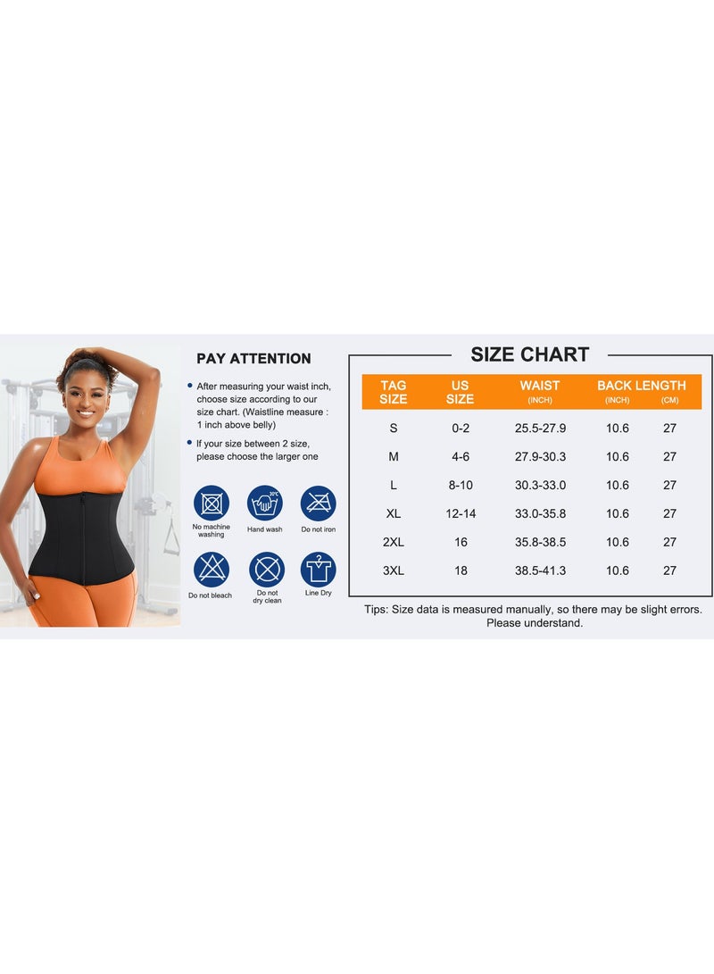 حزام تدريب الخصر للنساء مع سحاب لتقليل محيط الخصر أثناء التمرين، كورسيه رياضي لتحسين شكل الجسم. - Image 4