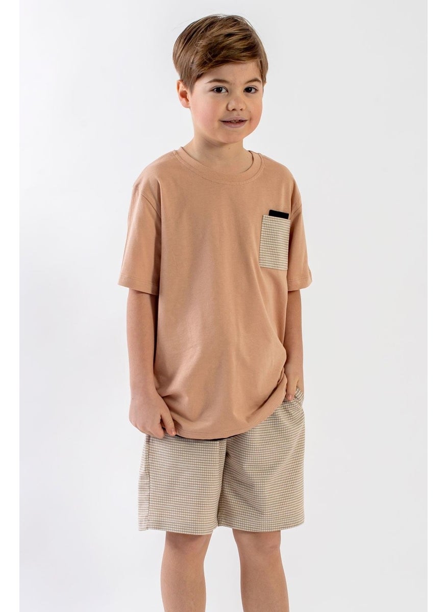 Crew Neck Short Sleeve Beige Color Boy Shorts Set - pzsku/Z9AC62E7E4238FCFBFAFFZ/45/_/1741213038/41effb38-8aa3-415d-9035-03362cac4ec1