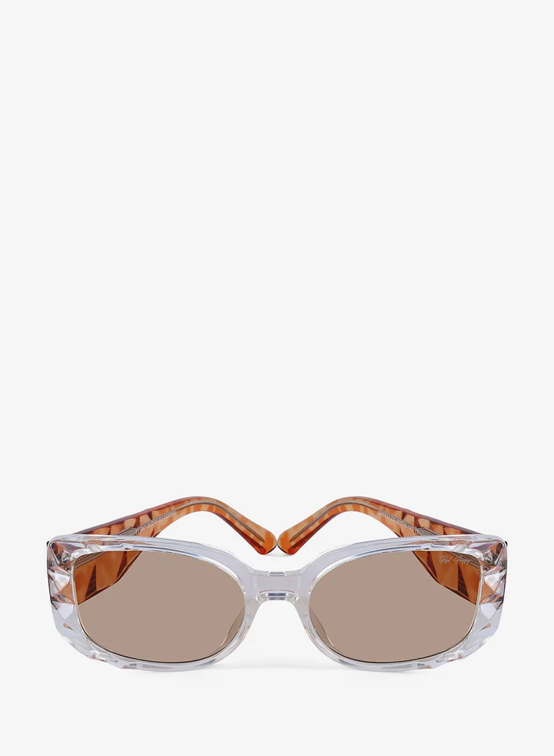 Woggles Red Pappy Aetheris Orange Rectangle Sunglasses