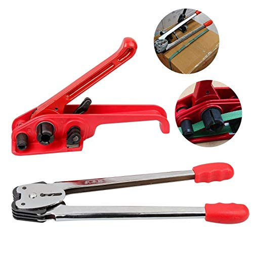 Palmarosa Heavy Duty Manual 4 in 1 PET/PP Manual Strapping Tools Packing Machine Set Tensioner & Sealer 100m Packing Belt - Image 3